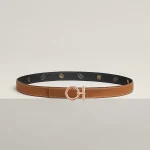 Flot belt buckle & Hermès sur Mer reversible leather strap 24 mm - Image 2